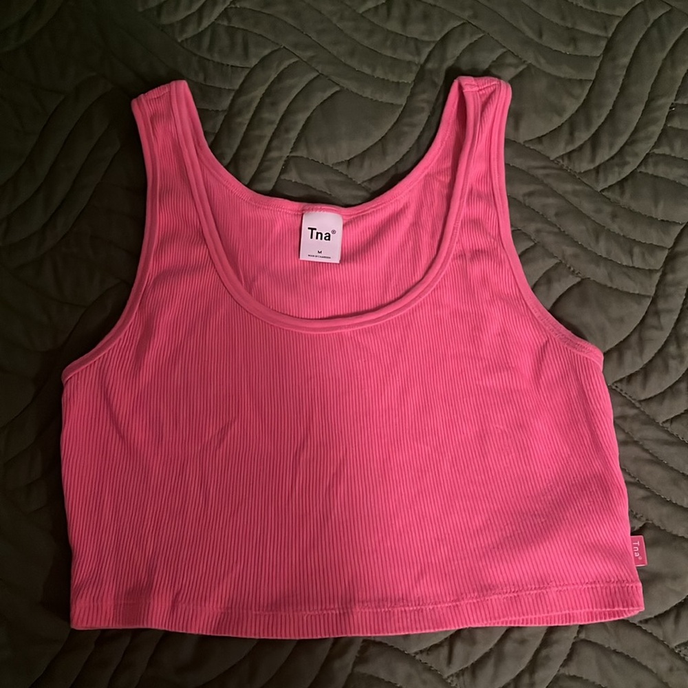 Aritzia Tna Ribbed Cropped Tank